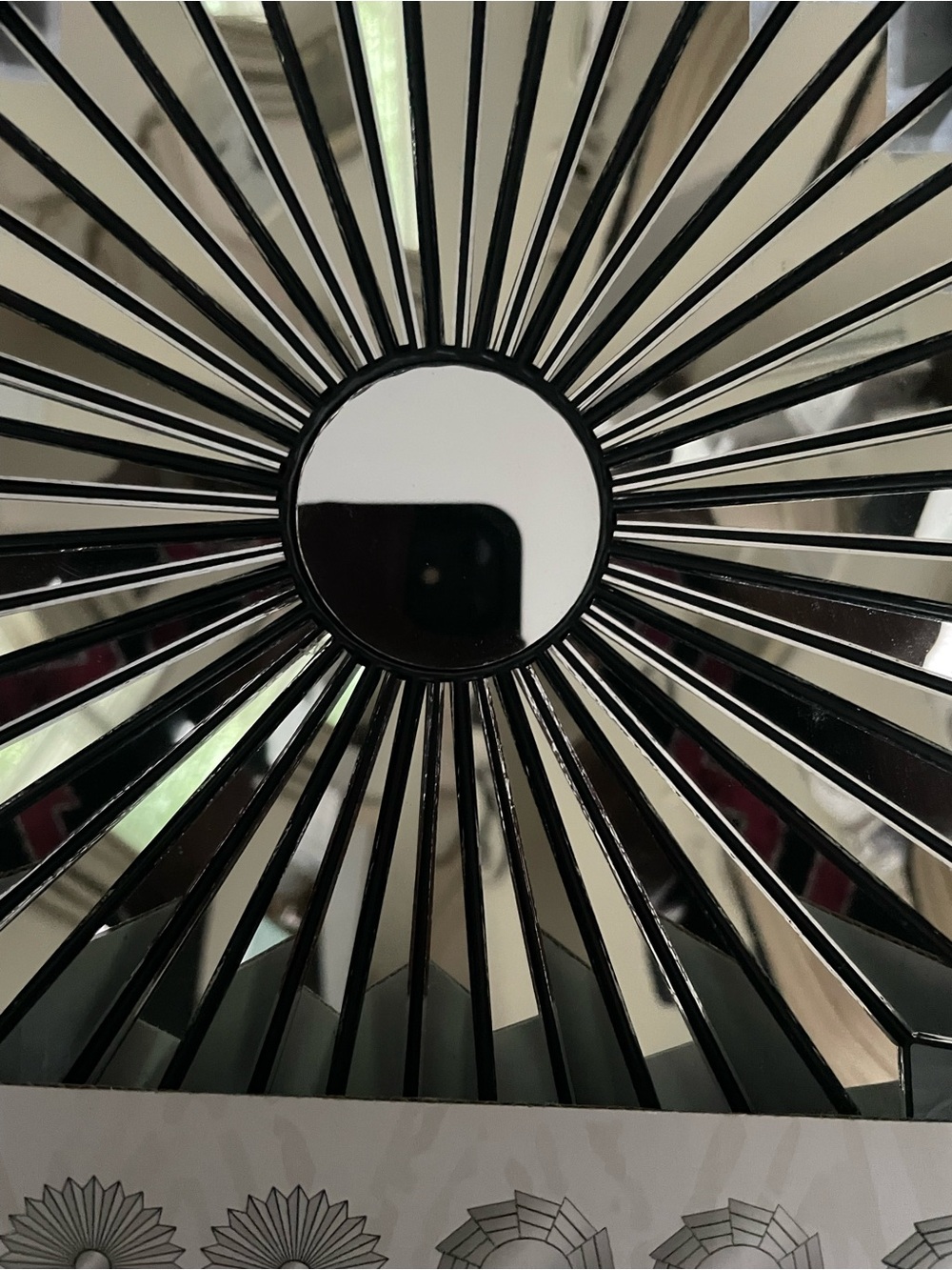 Radiant Sunburst Mirror - Silver Mirror Accent - Picture 4 of 6